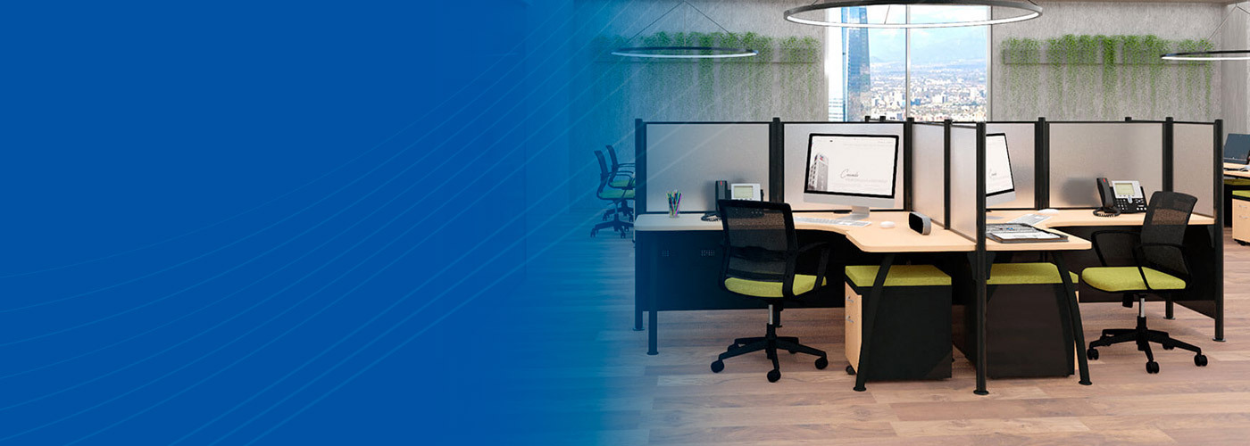 Cubículos para oficina operativa y escritorios funcionales | PM STEELE®