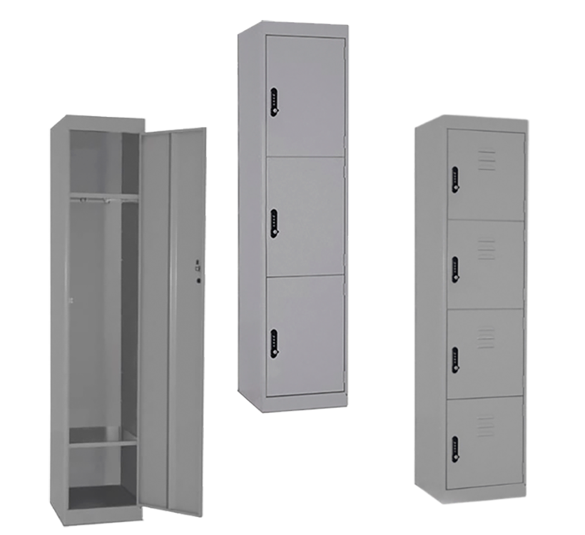 Lockers metálicos resistentes y seguros para Oficina, Escuela, Gimnasio, Fábricas | PM STEELE®
